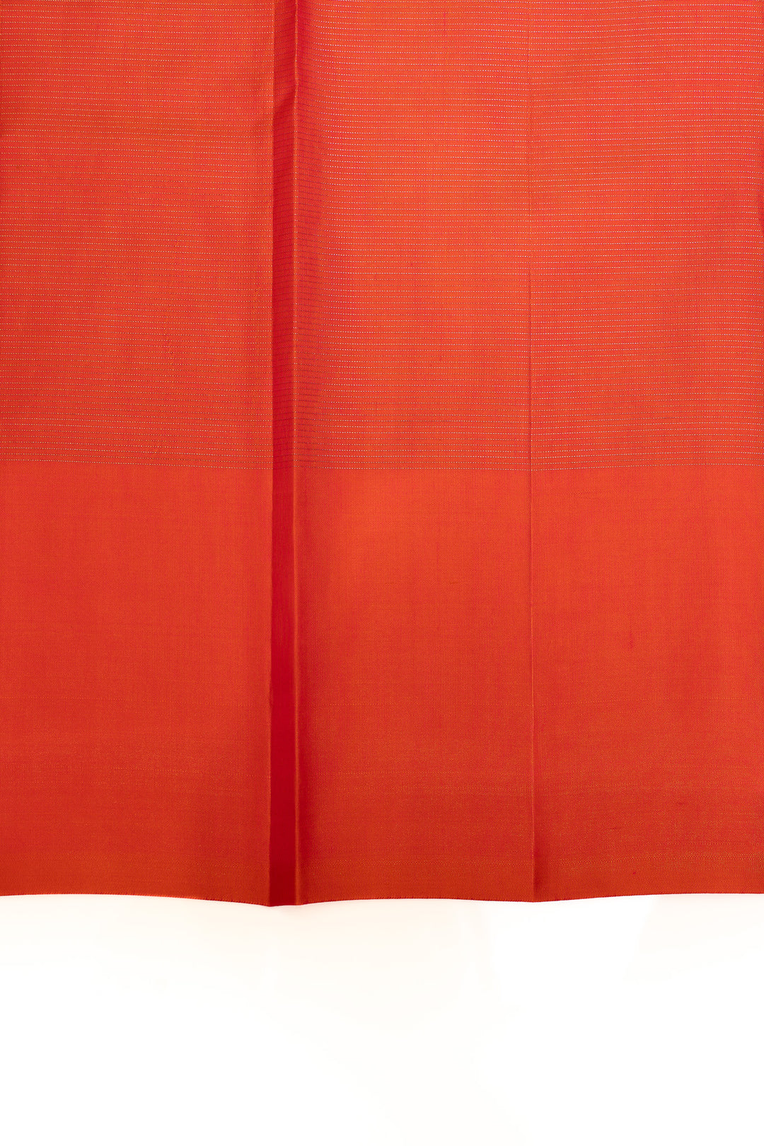 Reddish orange vairaoosi pure Kanchipuram silk saree