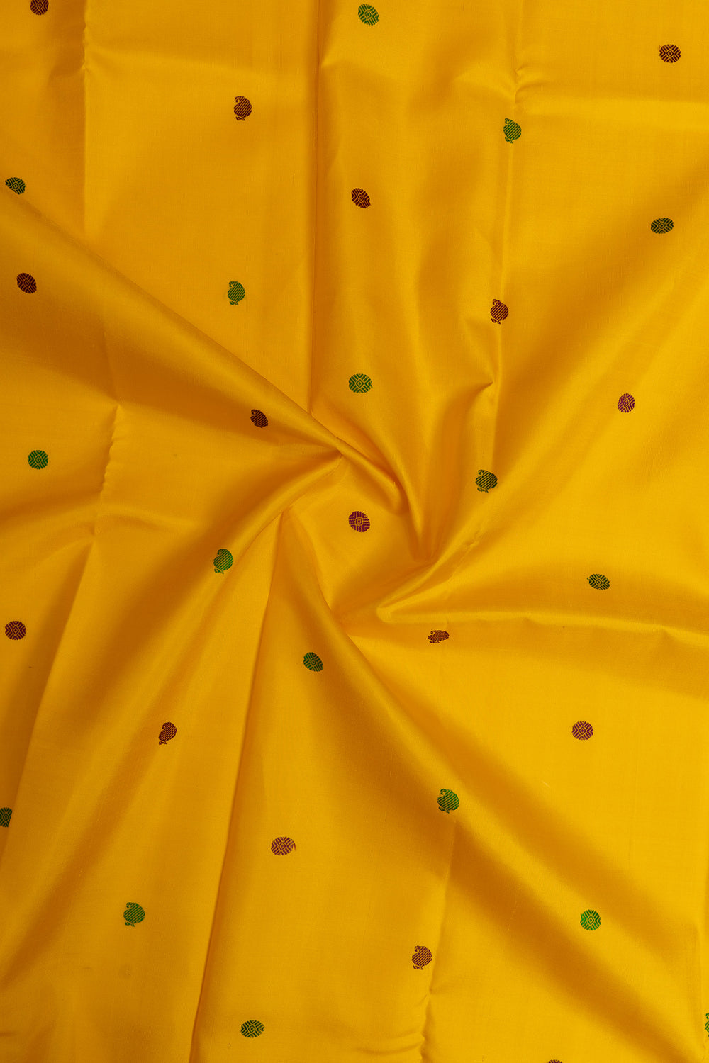 Yellow and jamun pure Kanchipuram silk saree