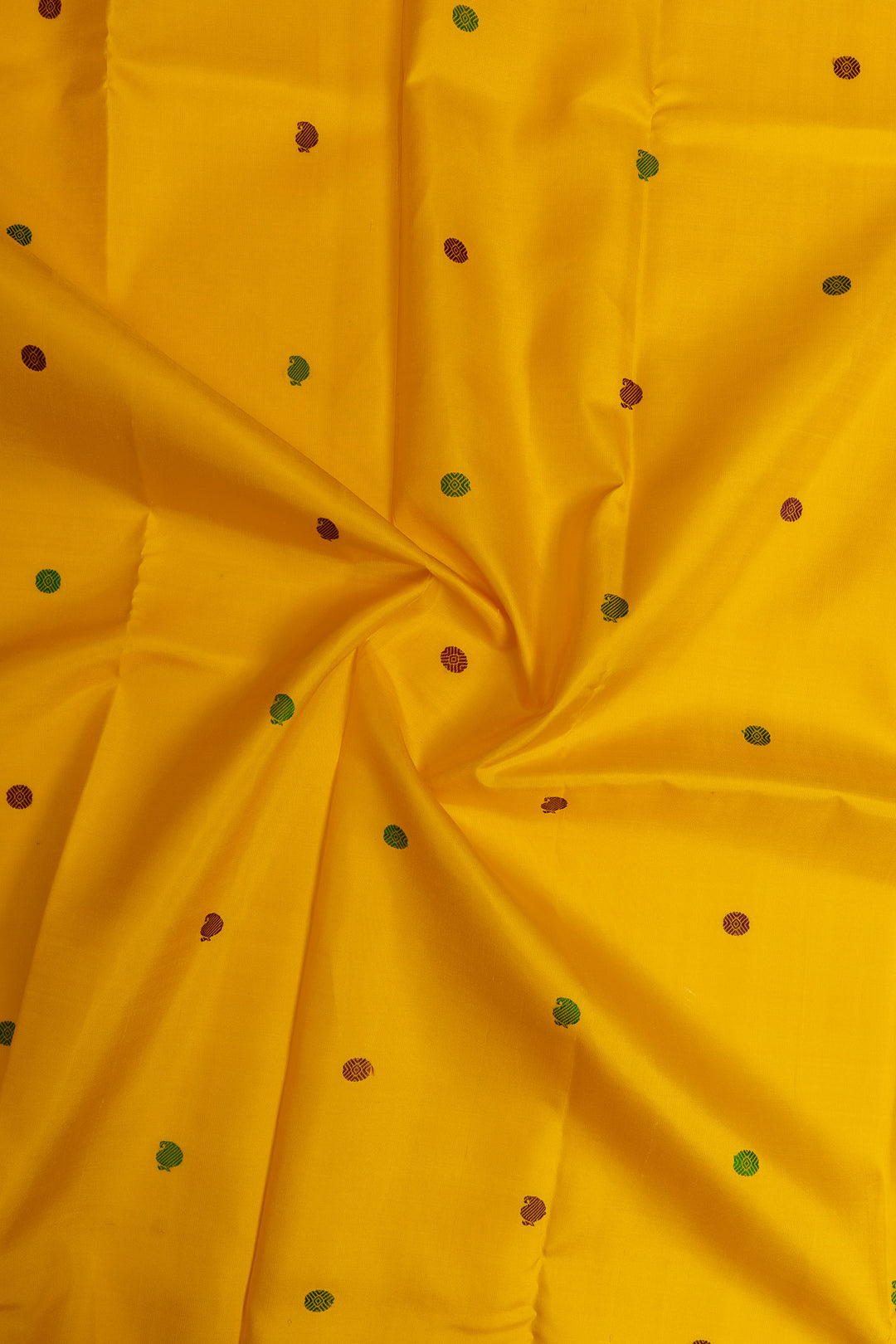 Yellow and jamun pure Kanchipuram silk saree