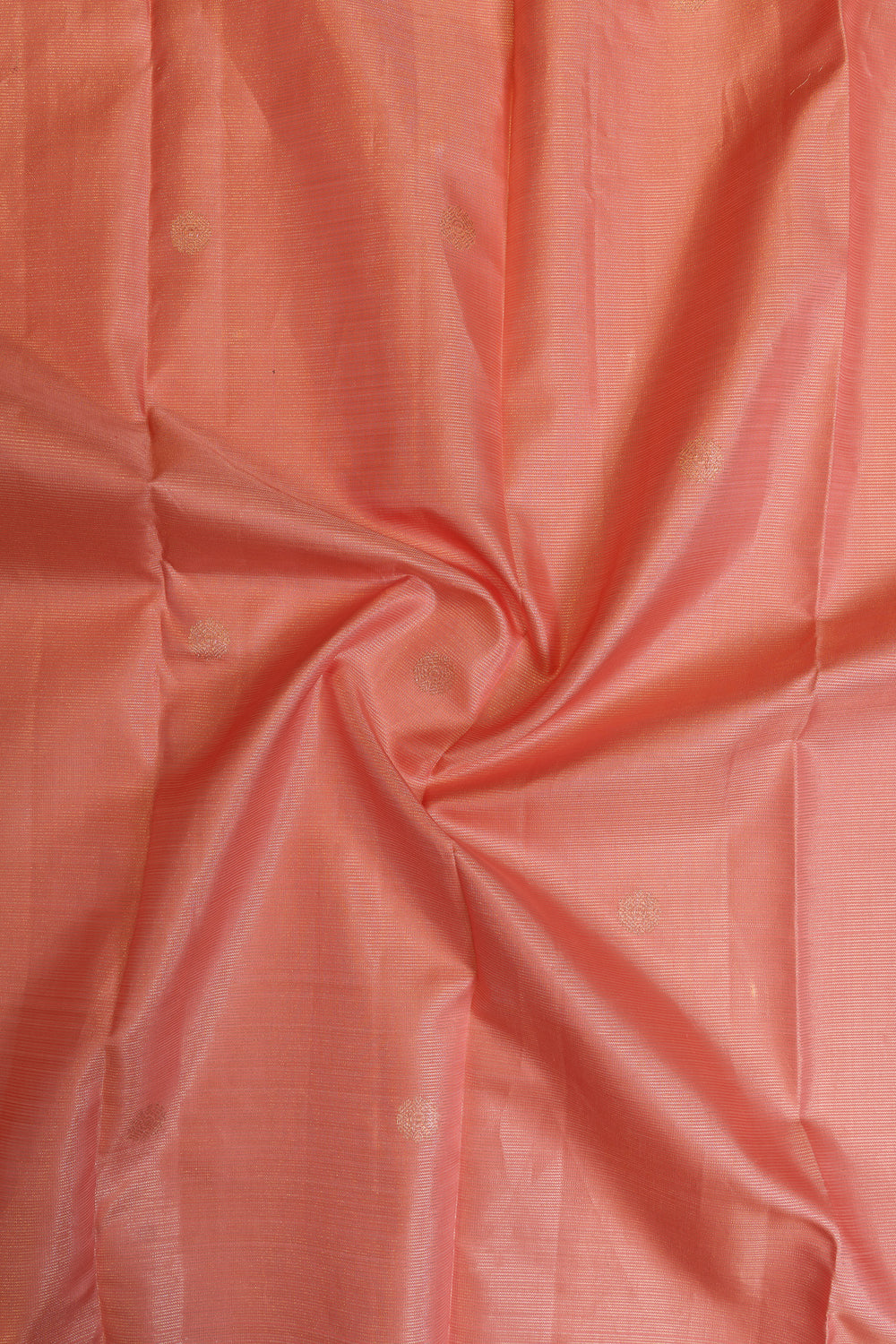 Coral pink vairaoosi pure Kanchipuram silk saree