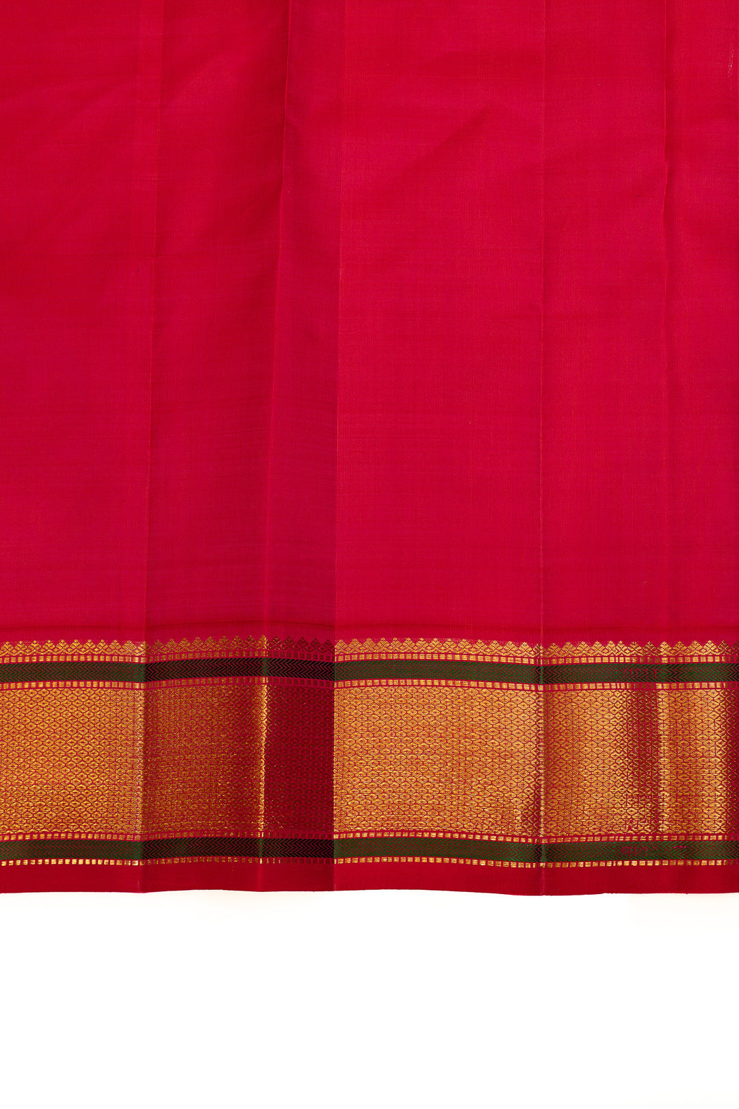 Platinum silver zari checks pure Kanchipuram silk saree