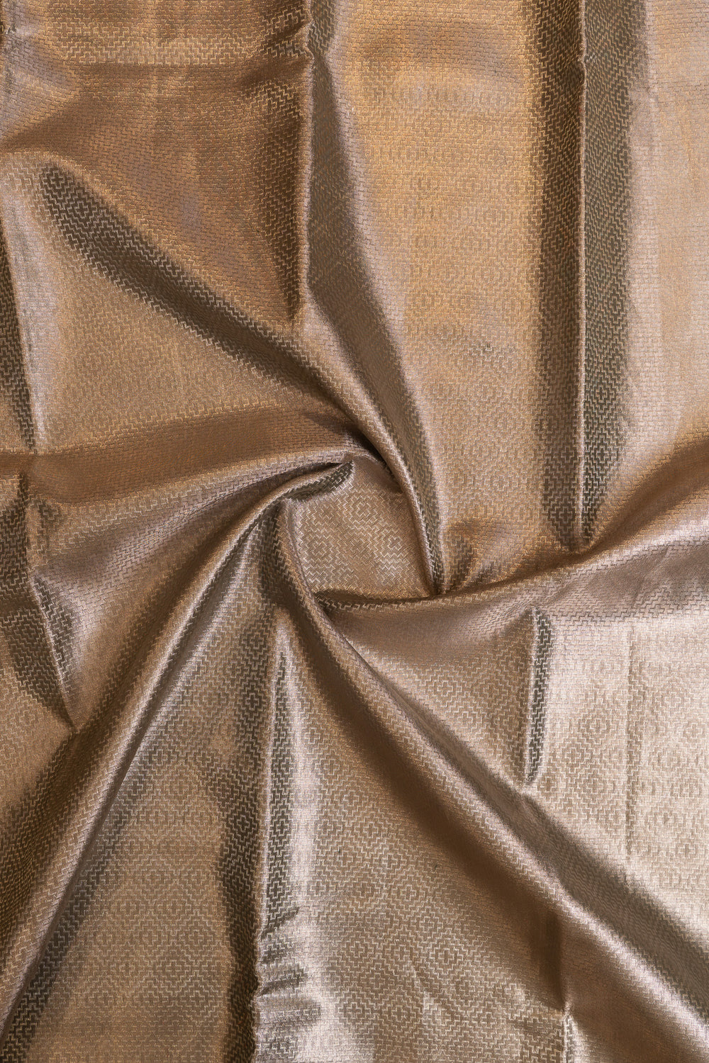 Silverish grey tissue pure Kanchipuram silk saree