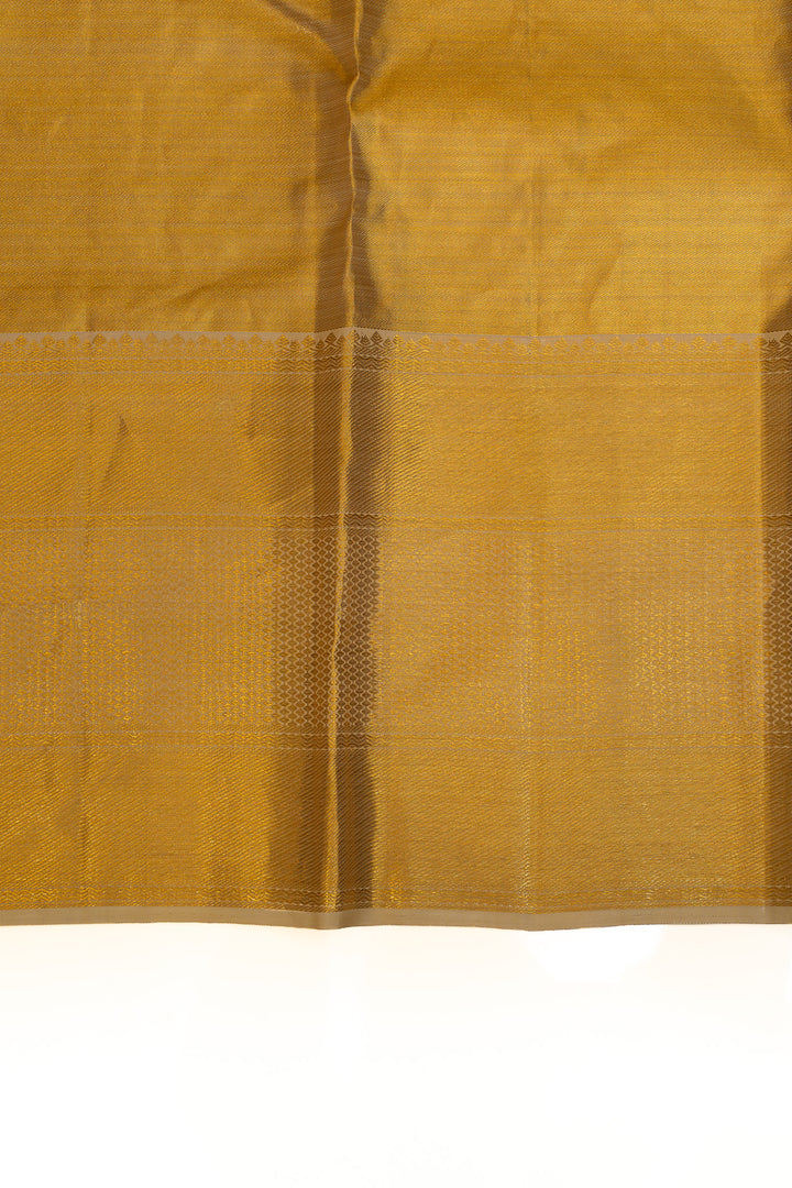 Gold brocade pure Kanchipuram silk saree