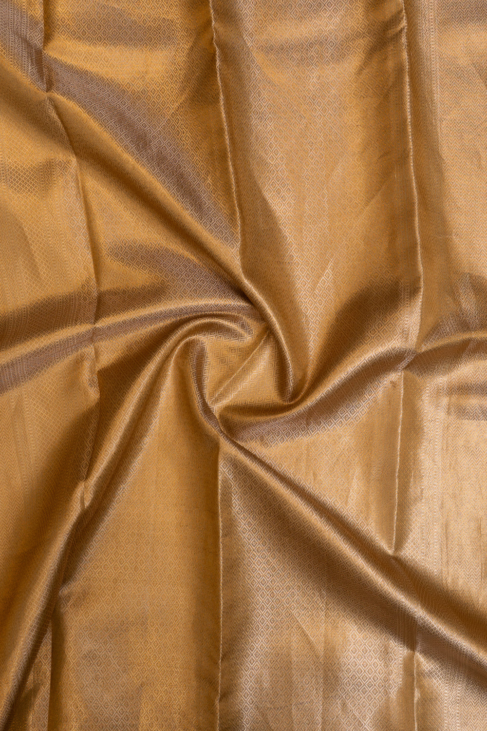 Silverish gold tissue pure Kanchipuram silk saree