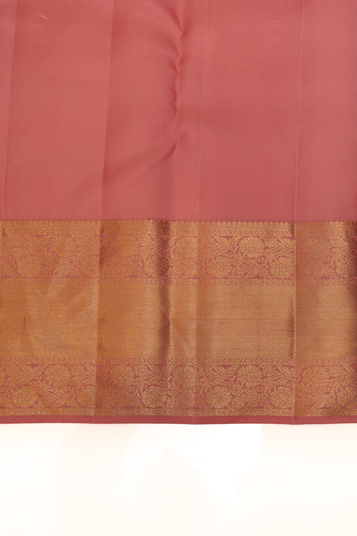 Pink brocade pure Kanchipuram silk saree
