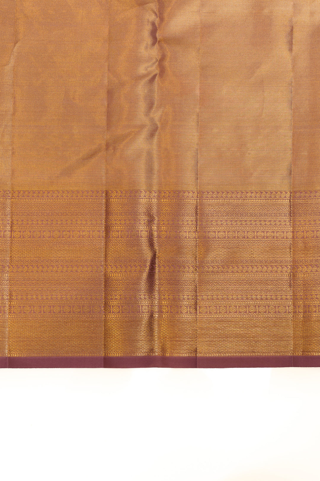 Mauve floral tissue brocade pure Kanchipuram saree