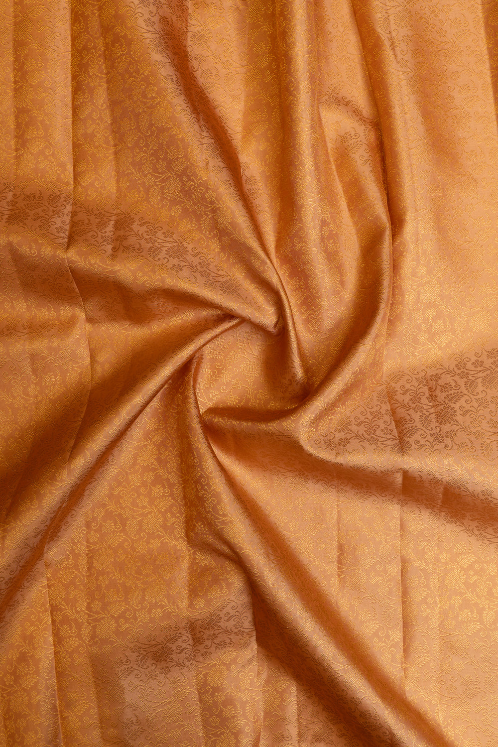 Pastel pink floral brocade pure Kanchipuram silk saree