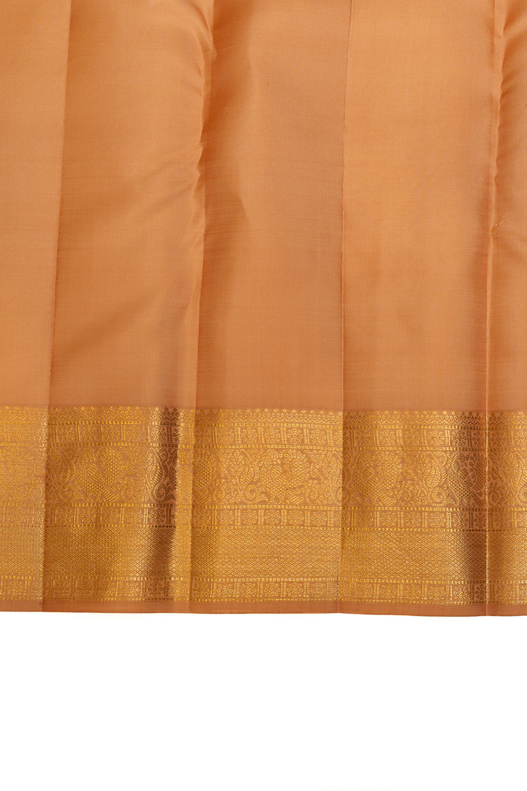 Pastel pink floral brocade pure Kanchipuram silk saree