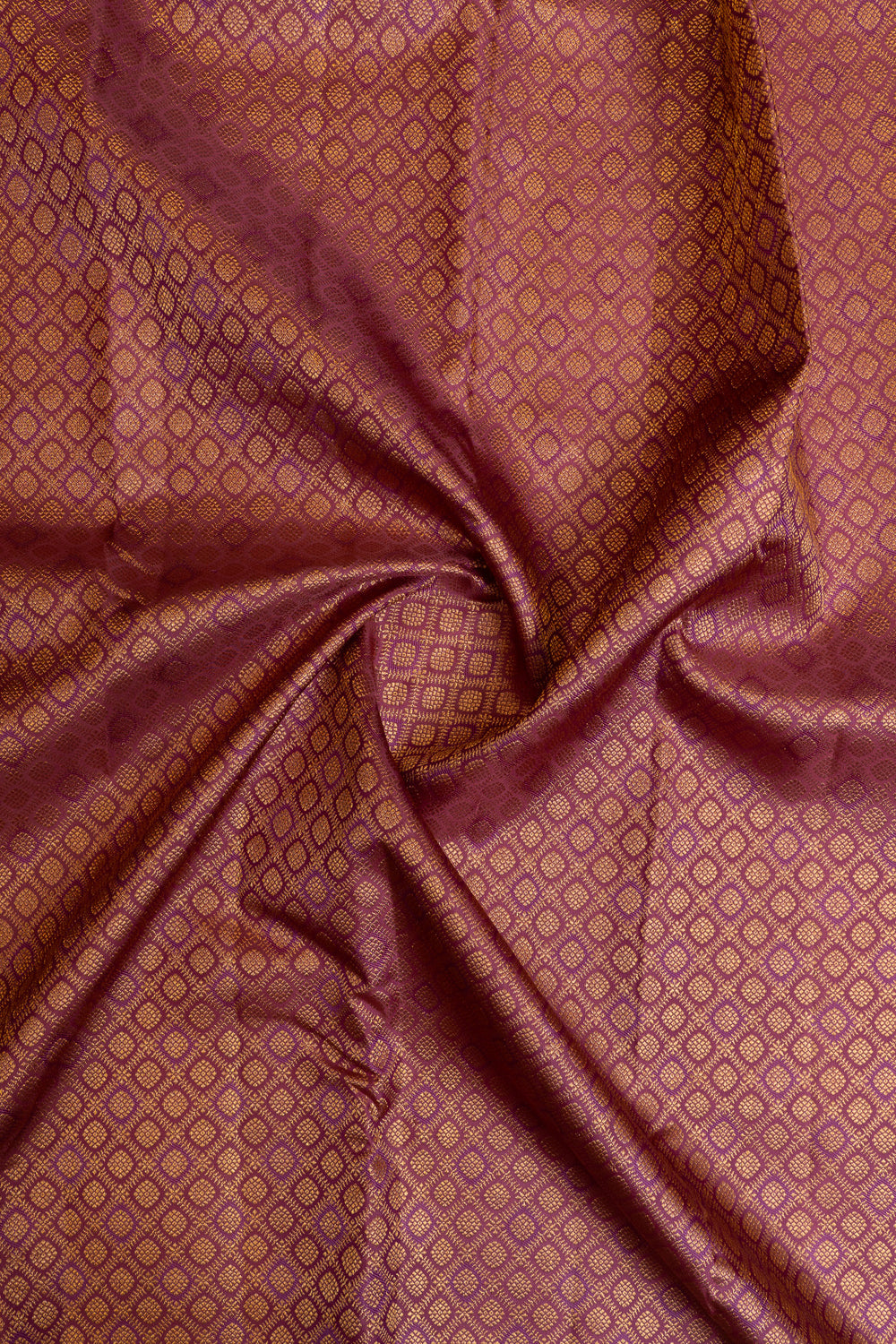 Purple brocade pure Kanchipuram silk saree