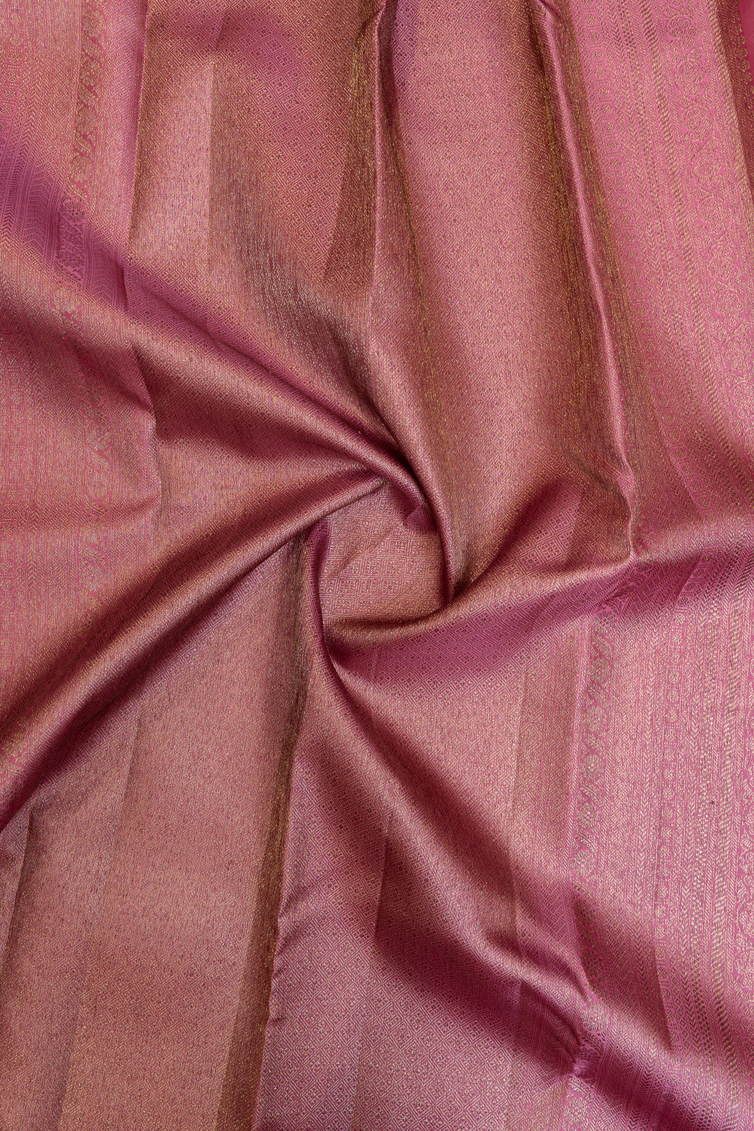 Lilac brocade pure Kanchipuram silk saree