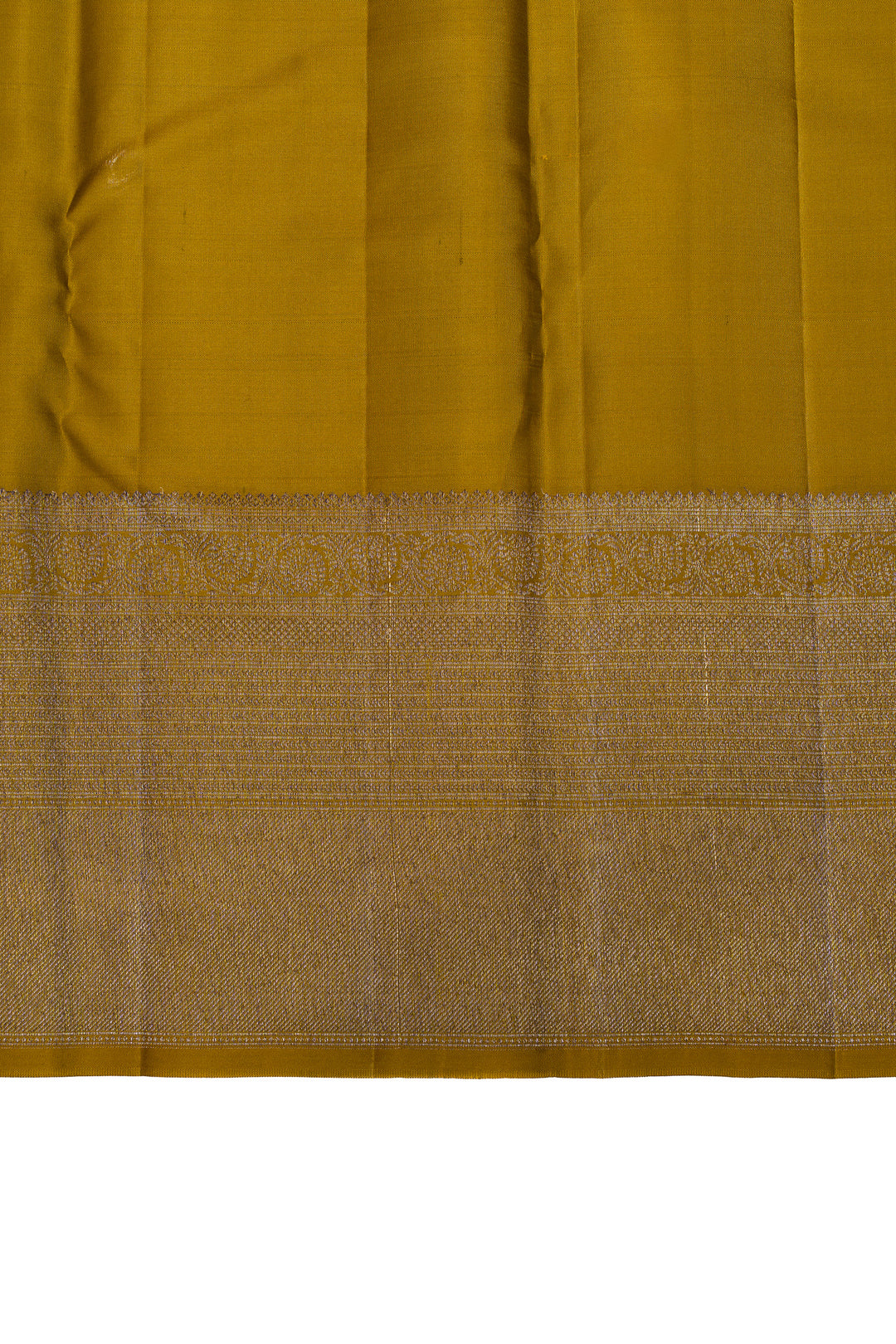 Olive green brocade pure Kanchipuram silk saree