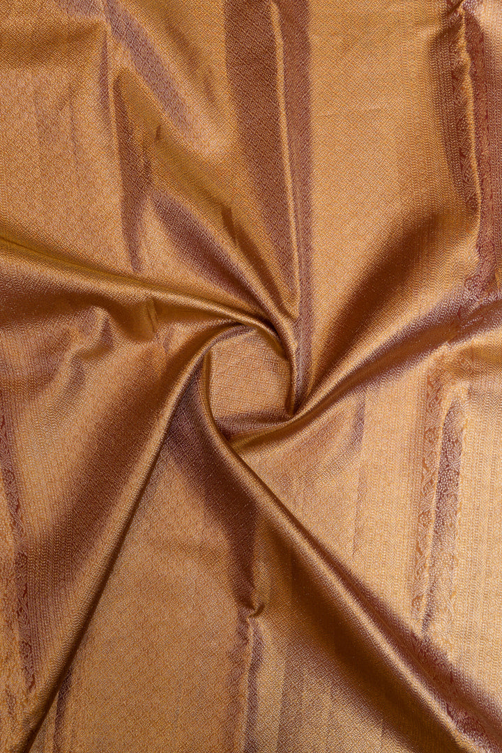 Bronze gold tissue Kanchipuram silk saree