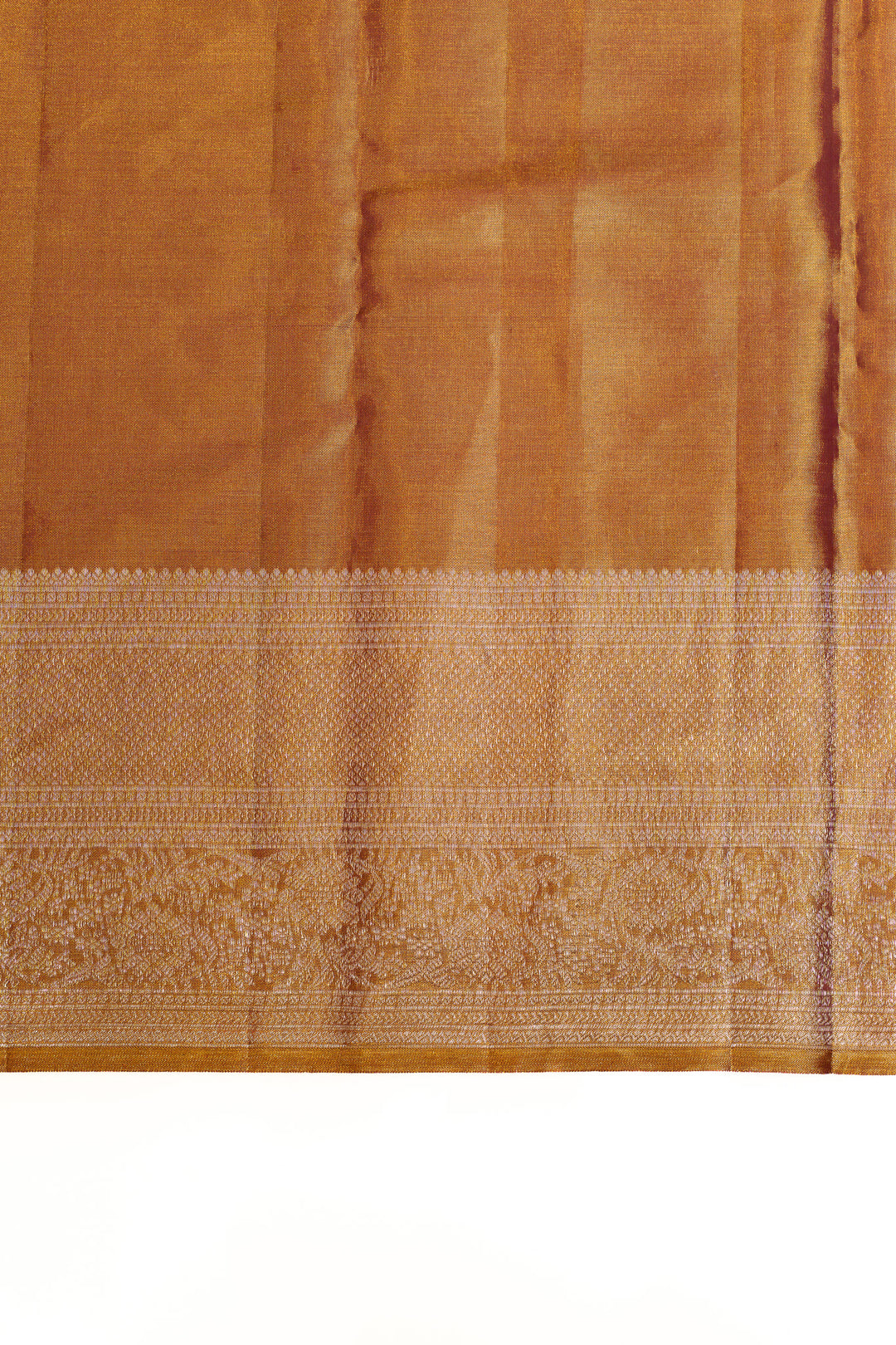 Bronze gold tissue Kanchipuram silk saree