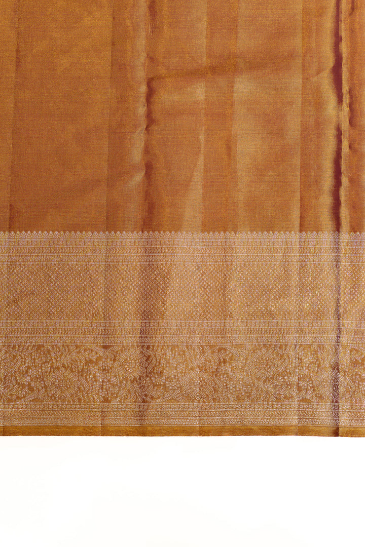 Bronze gold tissue Kanchipuram silk saree
