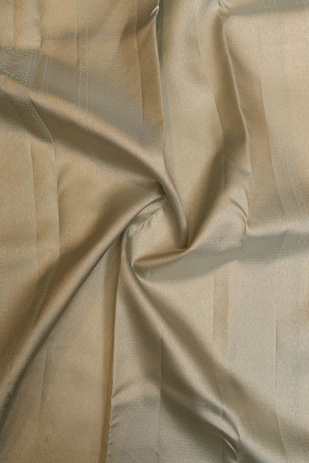 Pastel blue brocade pure Kanchipuram silk saree