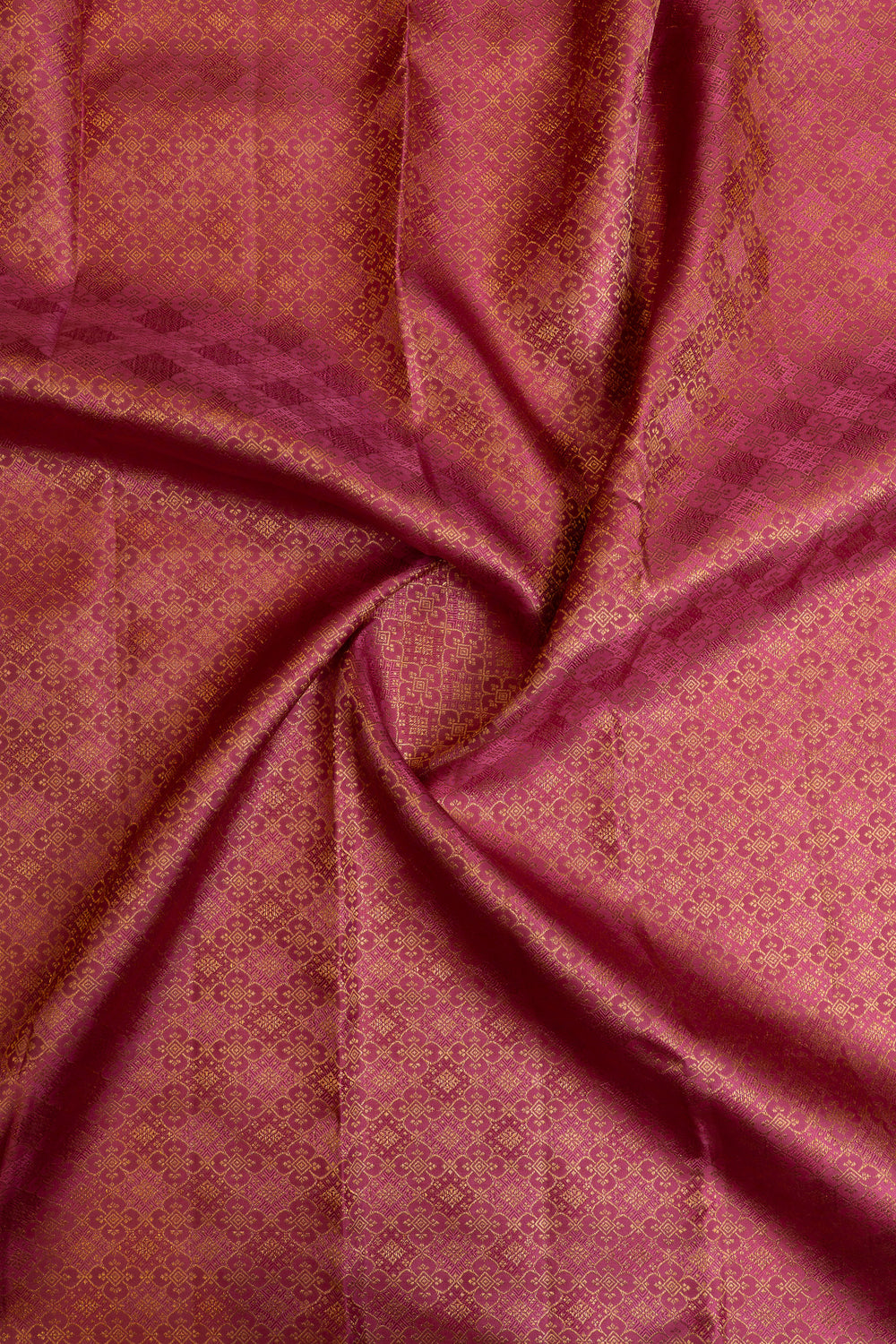 Purple and pink brocade pure Kanchipuram silk saree