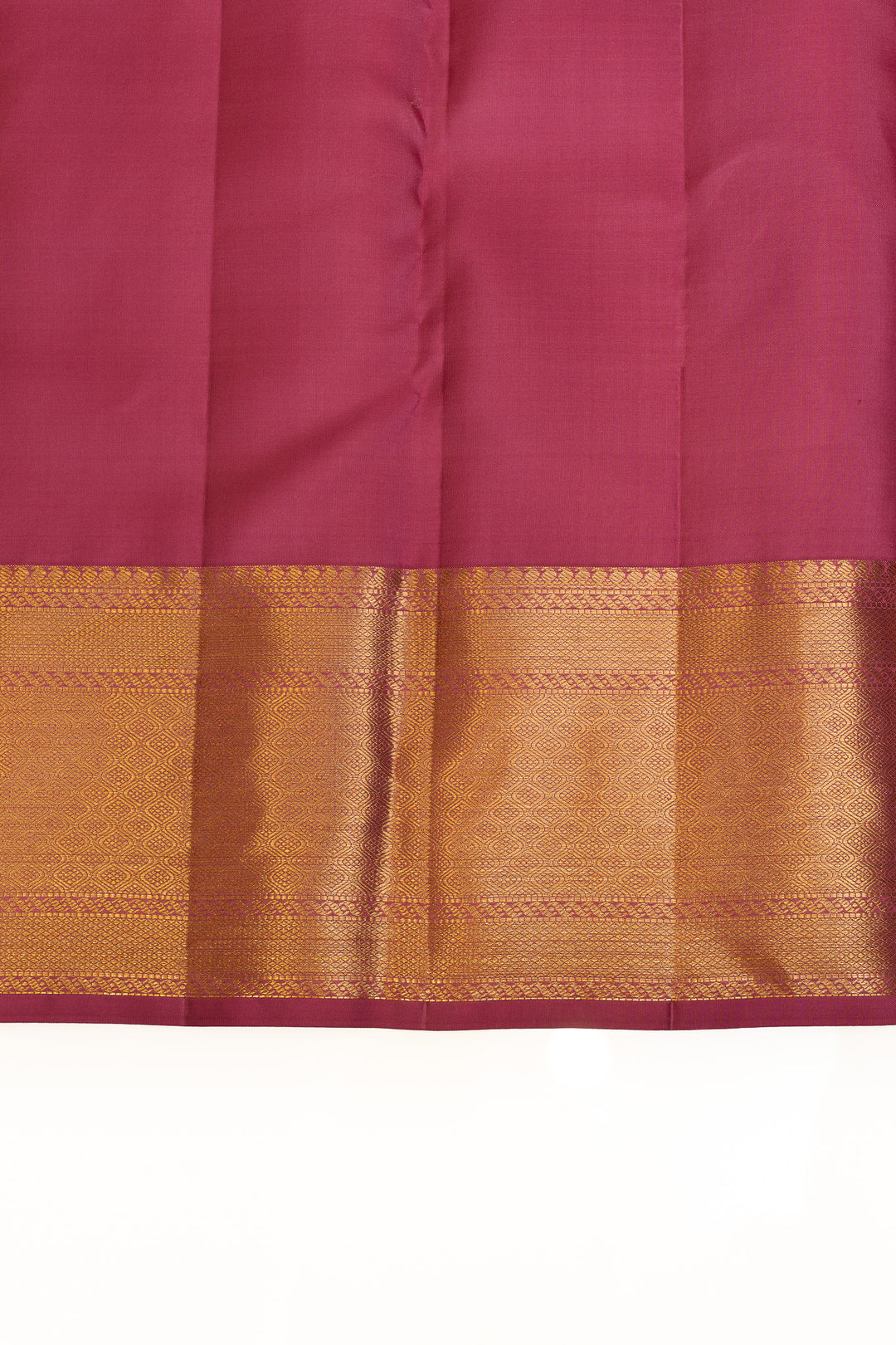 Purple and pink brocade pure Kanchipuram silk saree