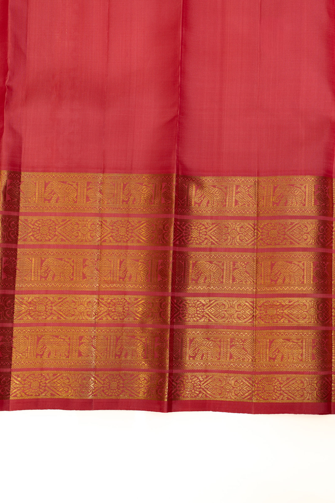 Magenta brocade pure Kanchipuram silk saree