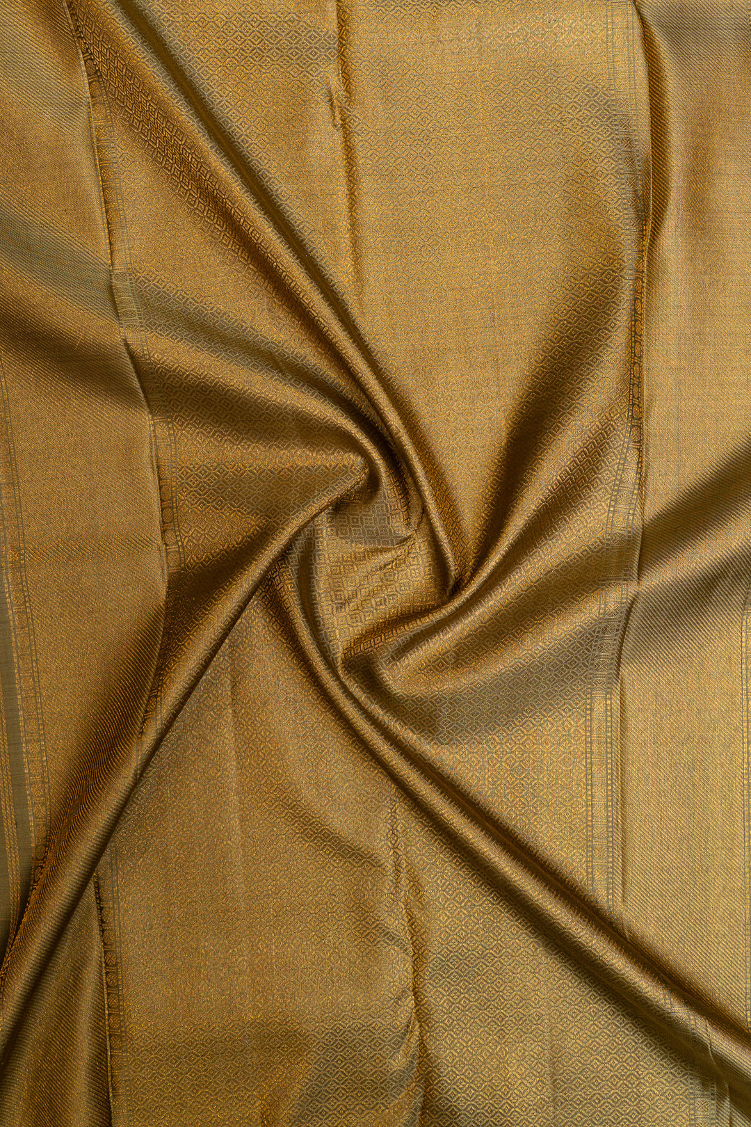 Bottle green Pichwai brocade pure Kanchipuram silk saree