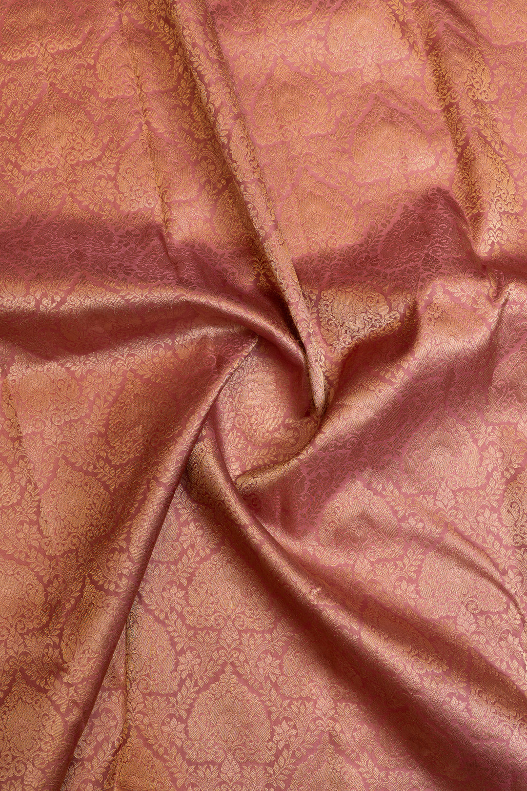 Rouge pink thilakam brocade pure Kanchipuram silk saree
