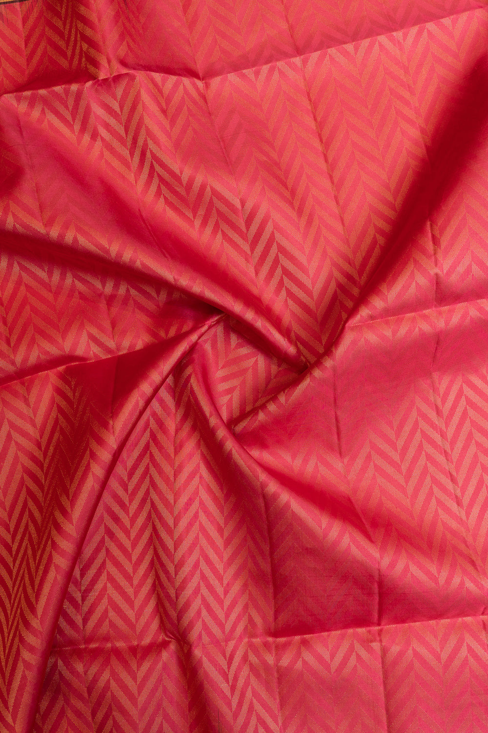 Magenta pink chevron pure soft silk saree