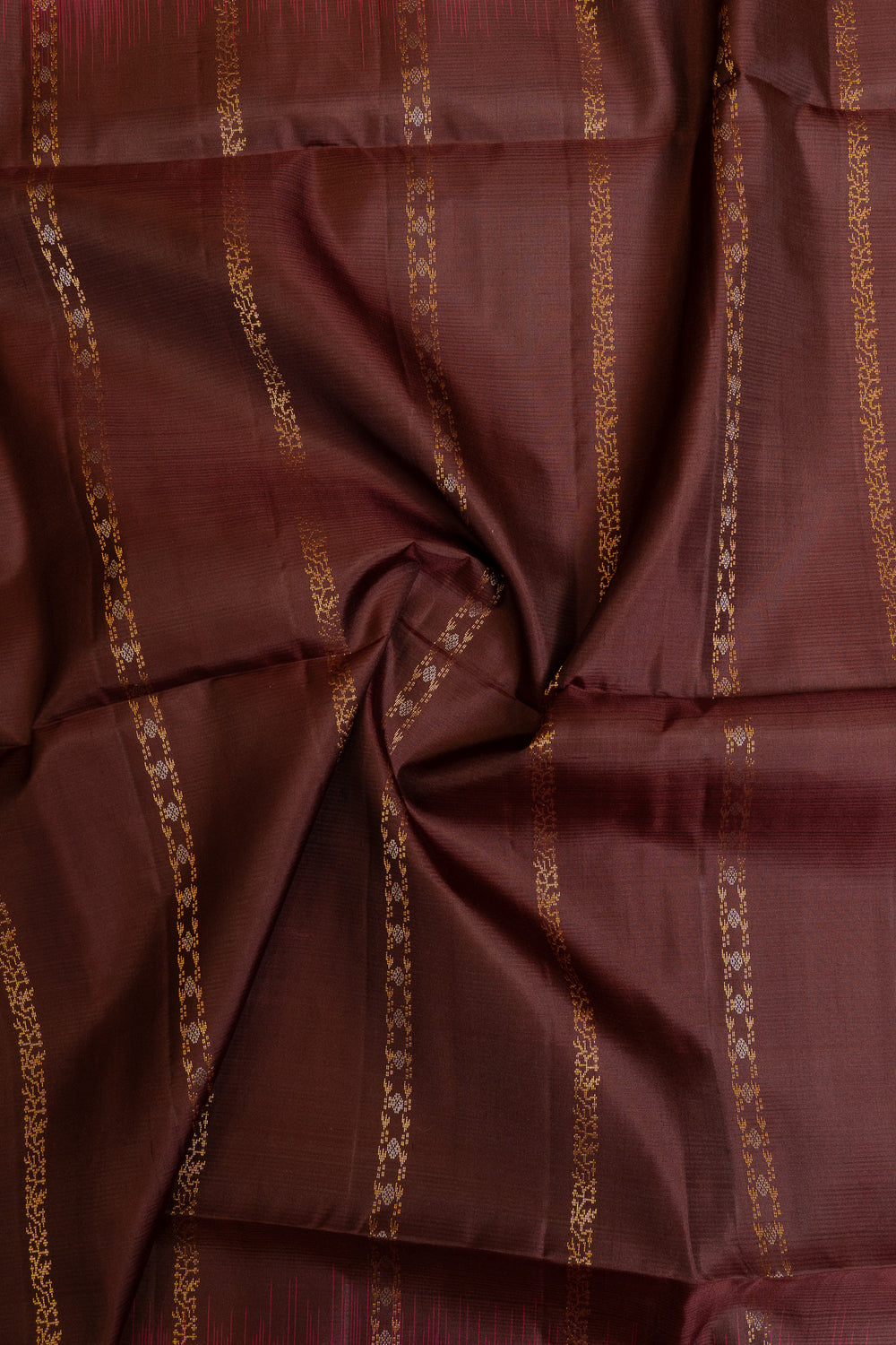 Jamun purple and peach pure soft silk saree