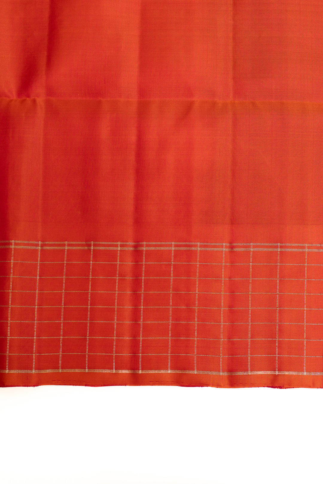 Bottle green and orange pure soft silk saree