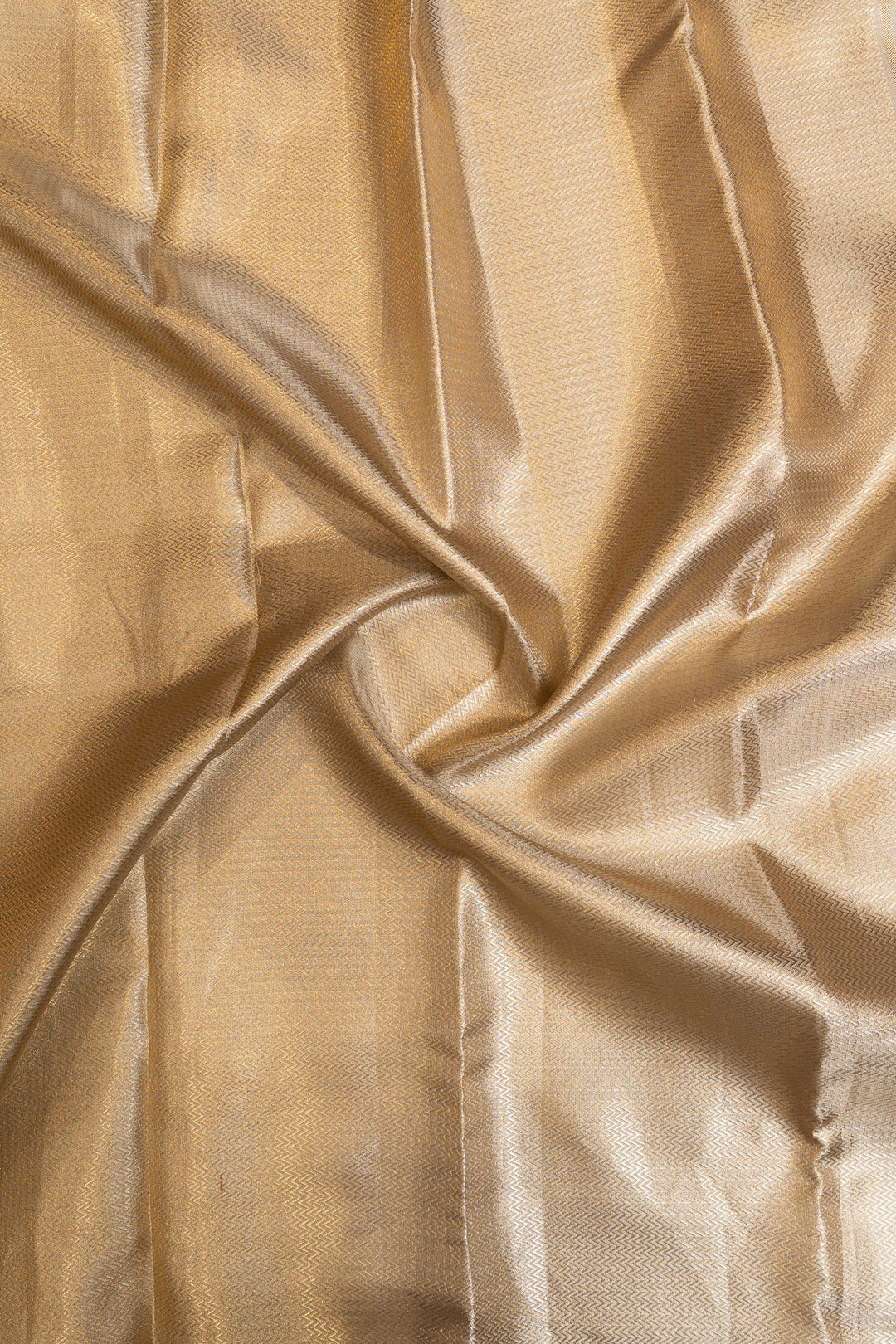 Silver and gold tissue brocade pure Kanchipuram silk saree