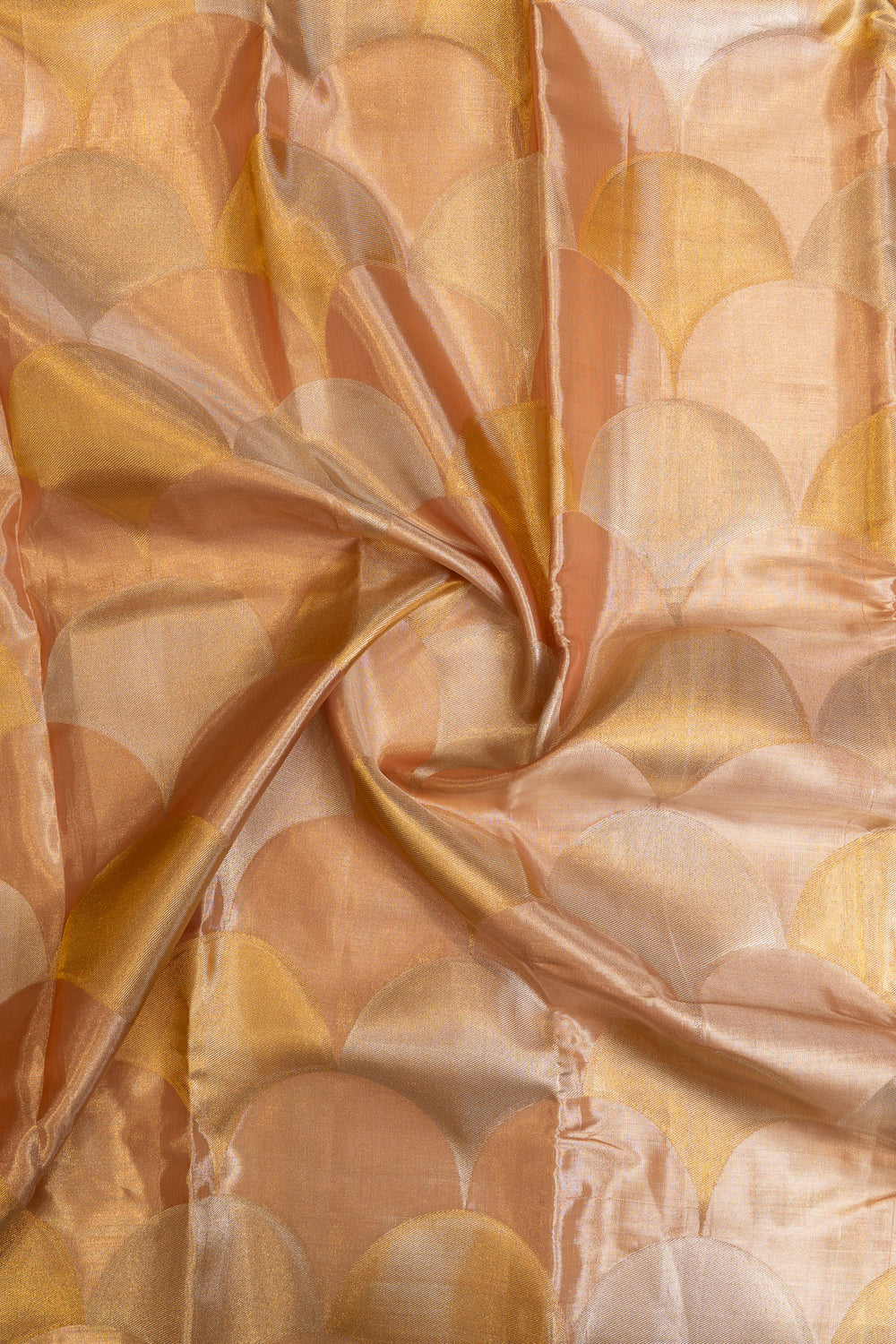 Pink silver and gold tissue brocade pure Kanchipuram silk saree