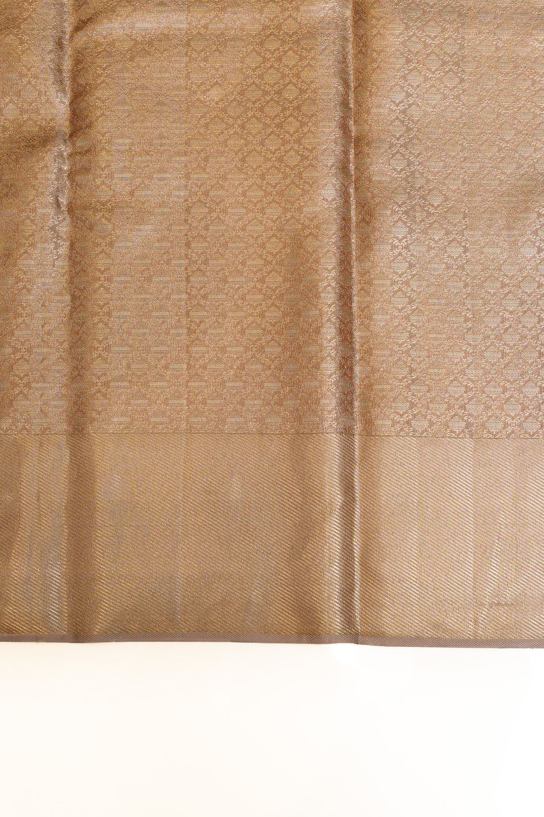 Pink silver and gold tissue brocade pure Kanchipuram silk saree