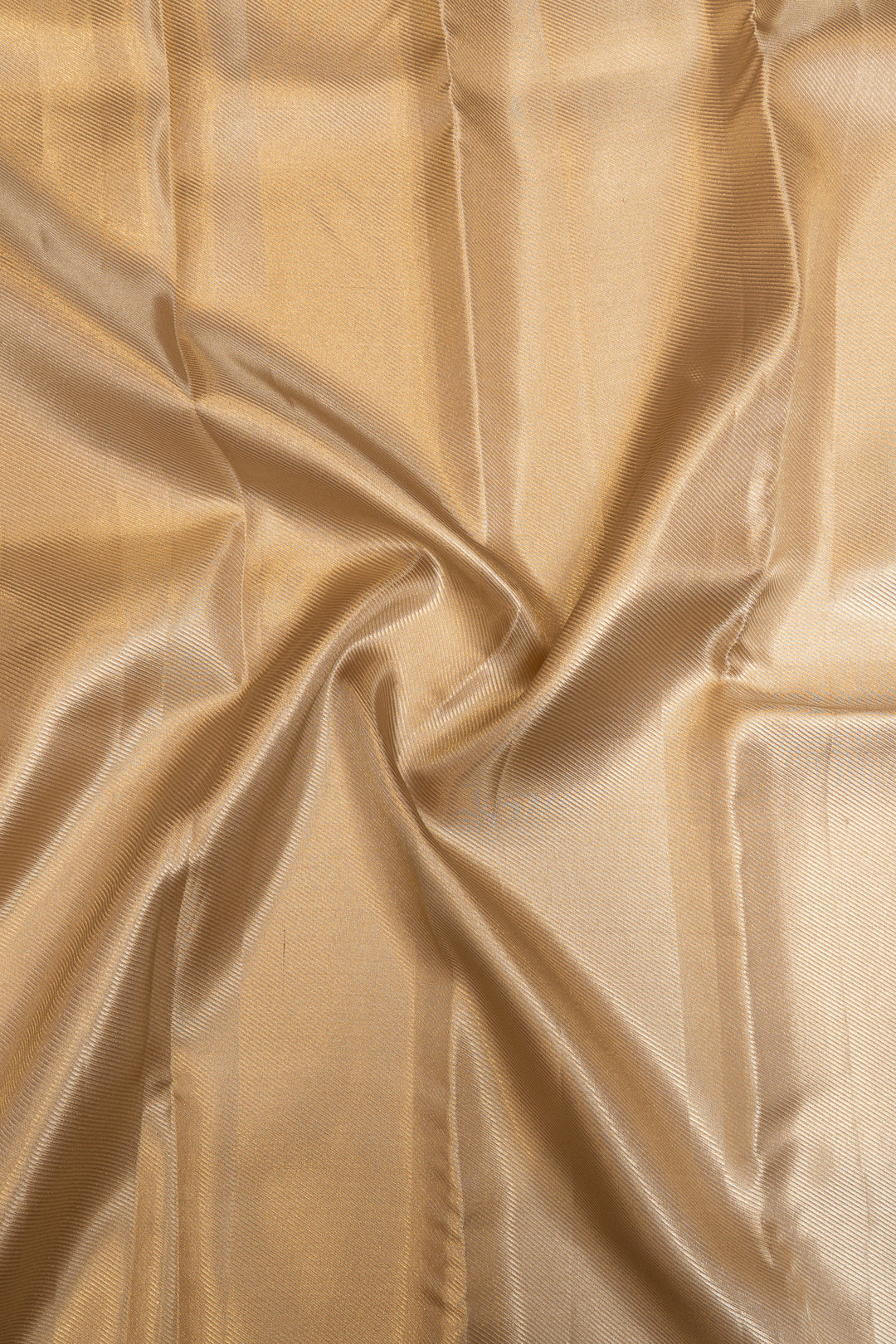 Peach pink geometric tissue brocade pure Kanchipuram silk saree