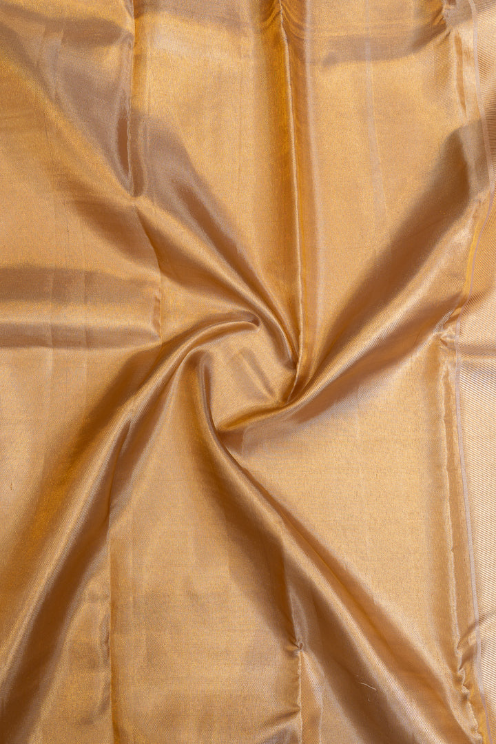 Lilac geometric tissue brocade pure Kanchipuram silk saree