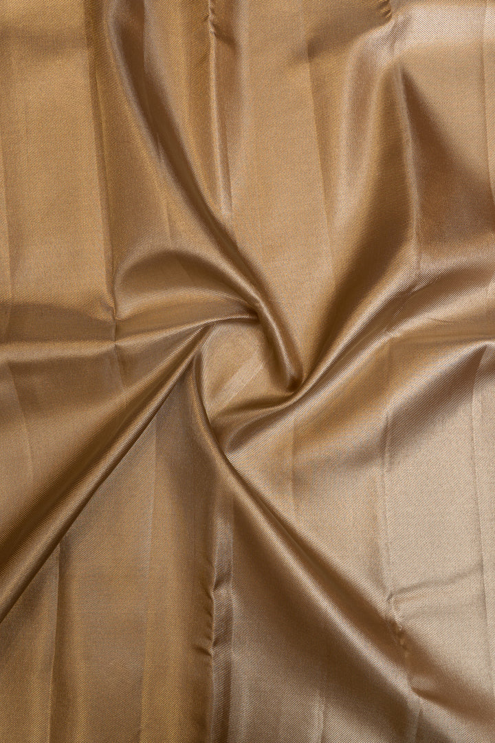 Peach and pastel pink diamond tissue  pure Kanchipuram silk saree