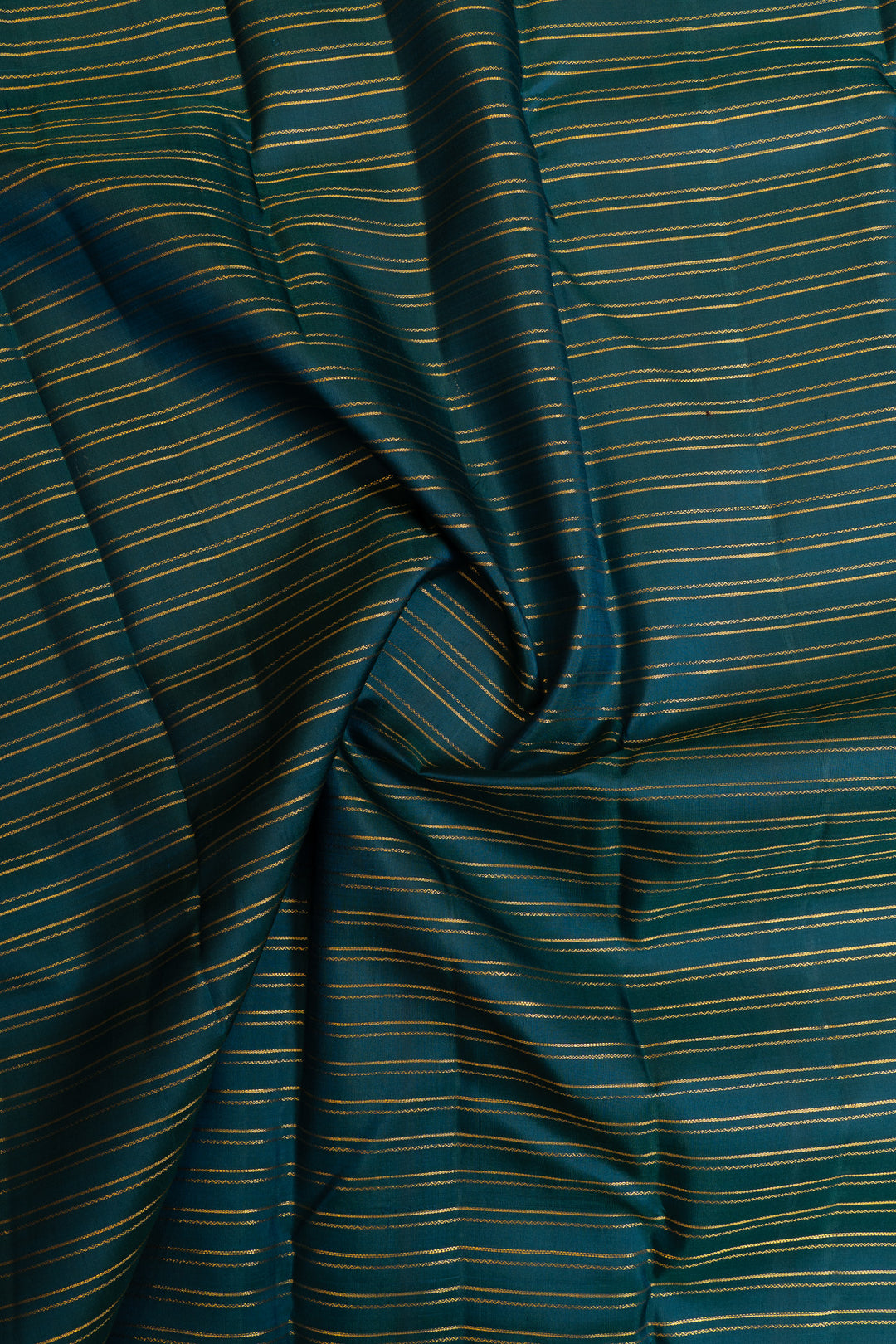 Vintage blue neli stripes  pure Kanchipuram silk saree