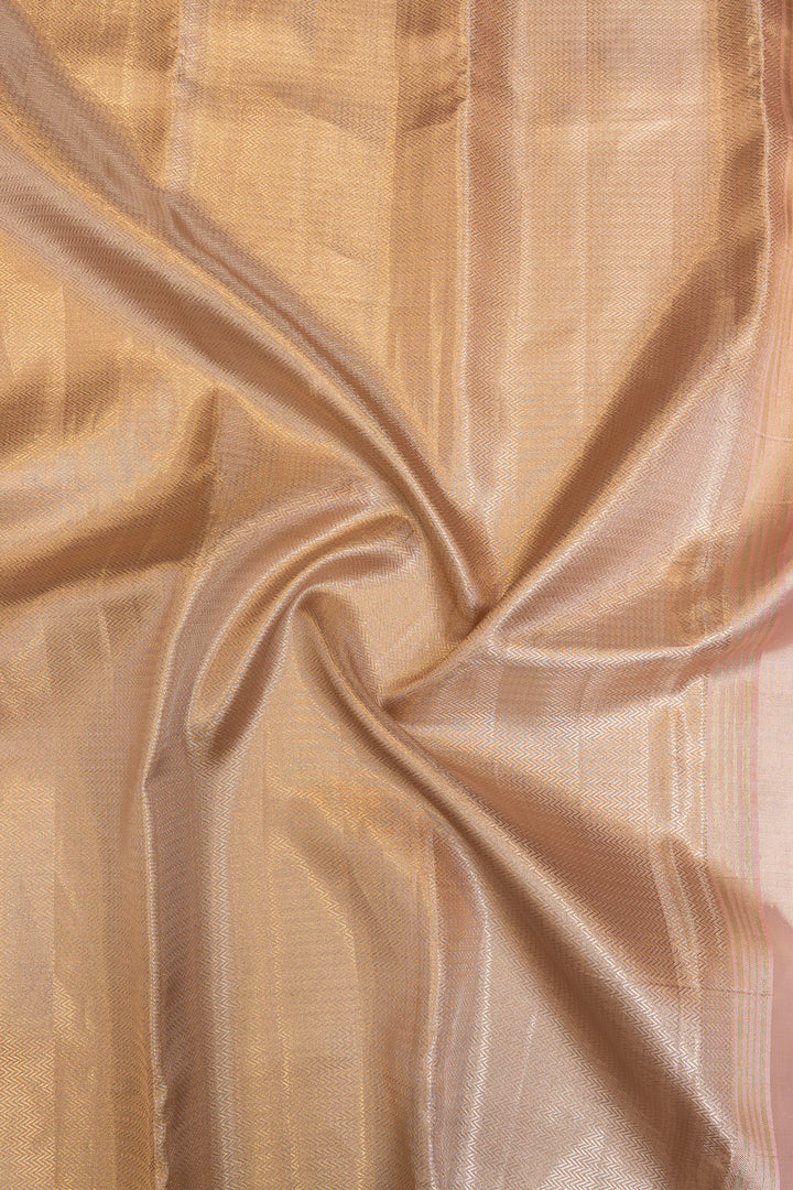 Lavender tissue  pure Kanchipuram silk saree