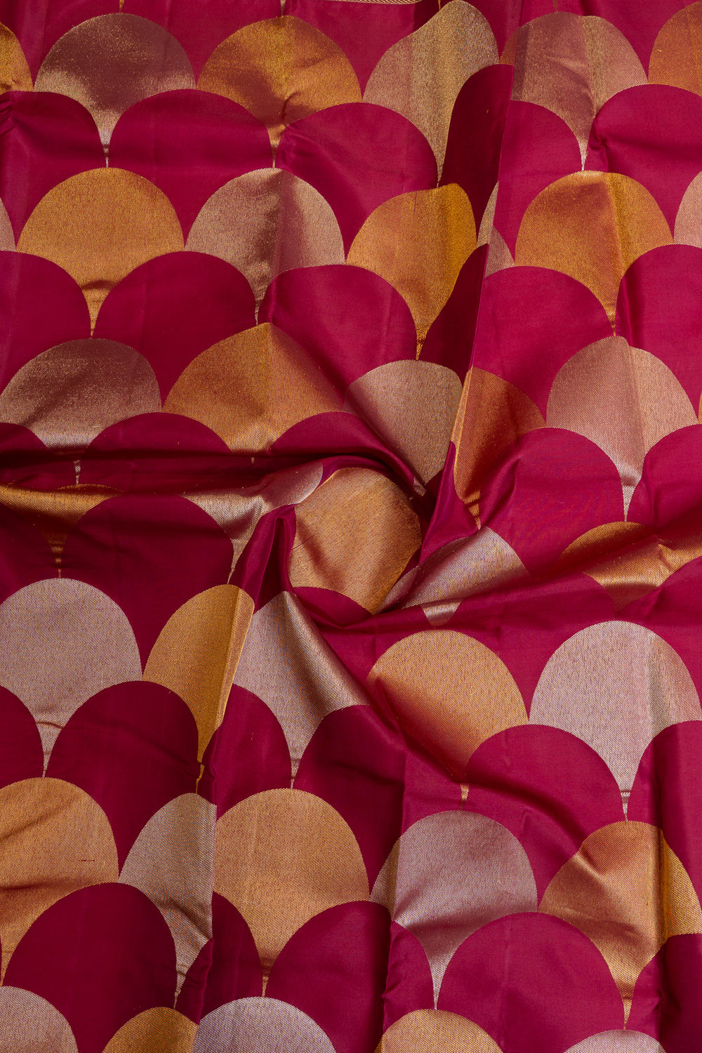 Magenta purple pure Kanchipuram silk saree