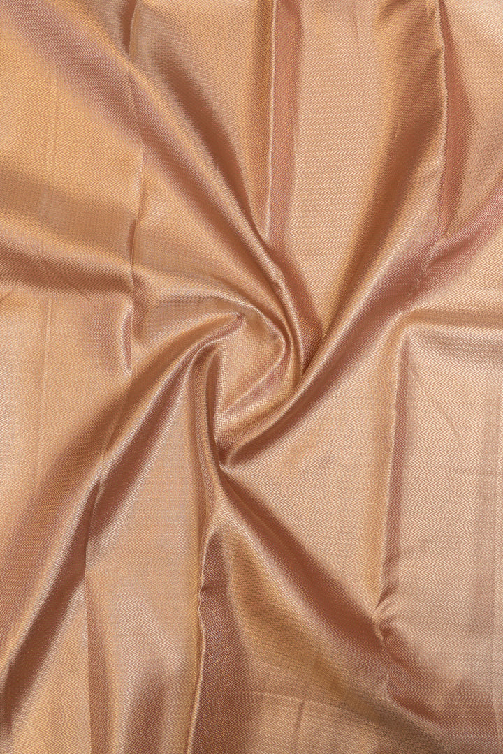 Light pink self brocade pure Kanchipuram silk saree