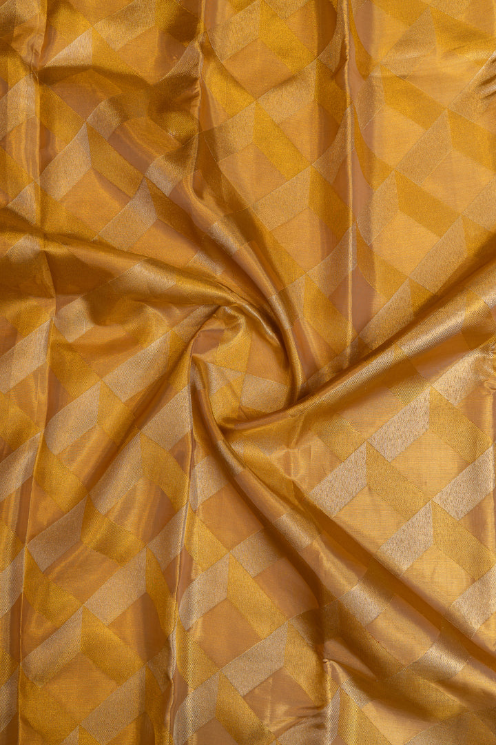 Silver and gold tissue pure Kanchipuram silk saree