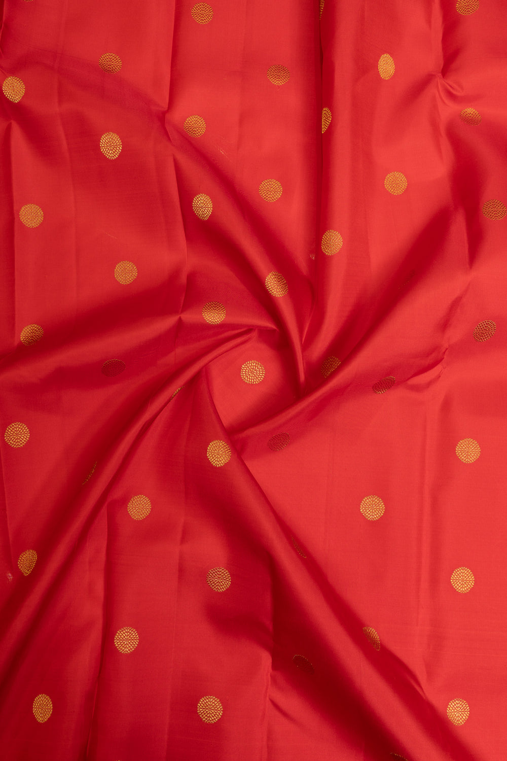 Red and green traditional pure Kanchipuram silk saree