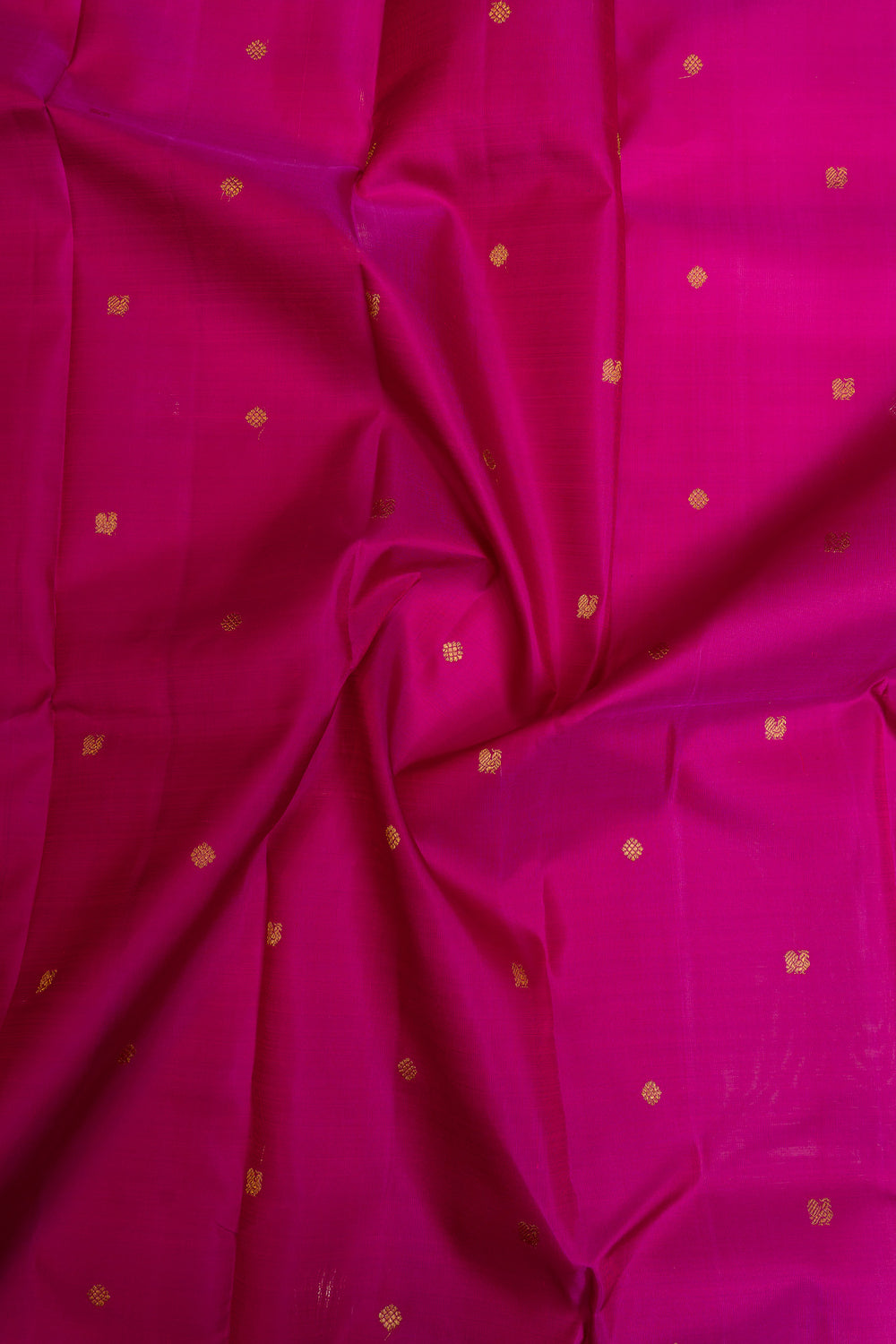 Magenta multi stripes border pure Kanchipuram silk saree