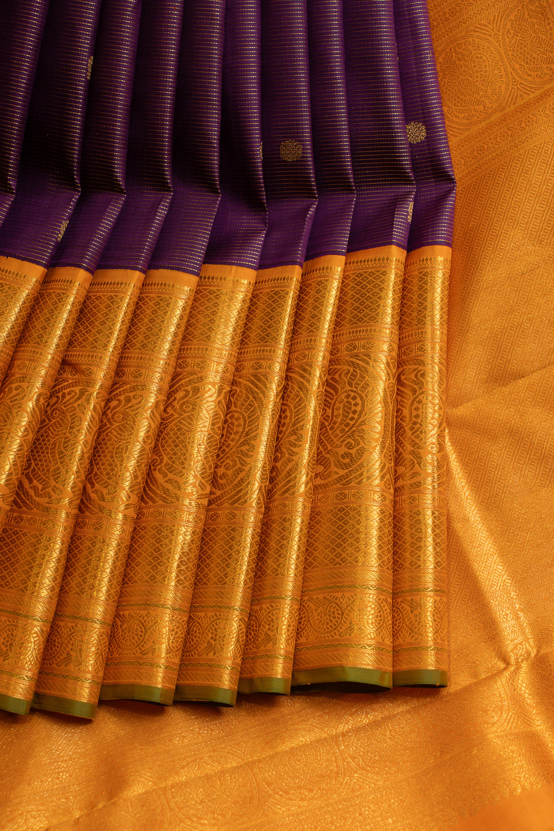 Purple vairaoosi pure Kanchipuram silk saree