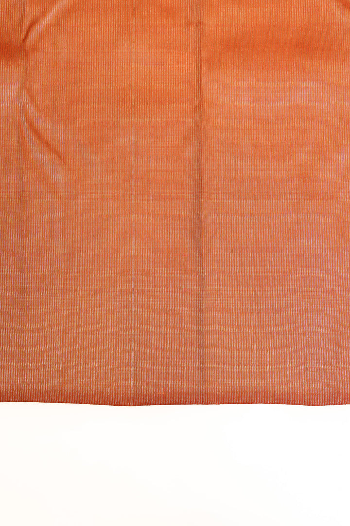Coral peach 8 Kol pure Kanchipuram silk saree