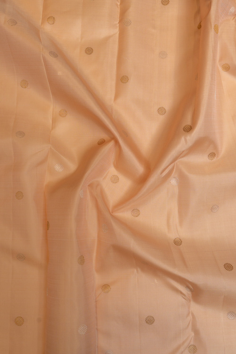 Pastel pink and red pure Kanchipuram silk saree