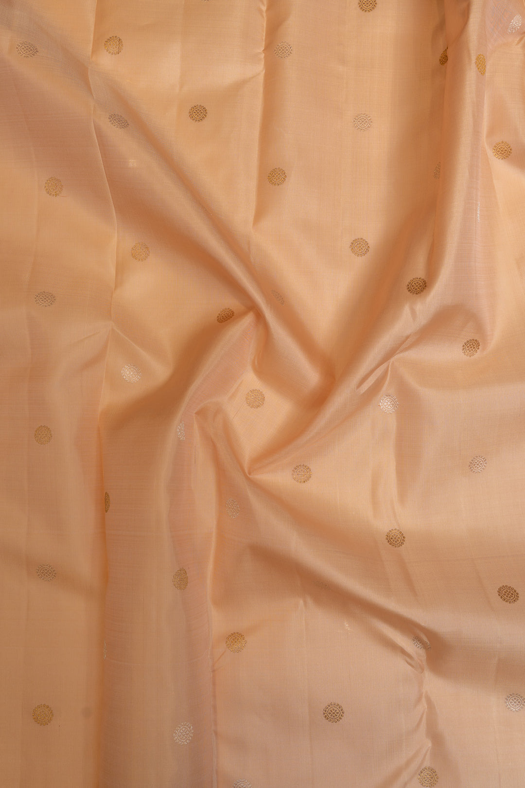 Pastel pink and red pure Kanchipuram silk saree