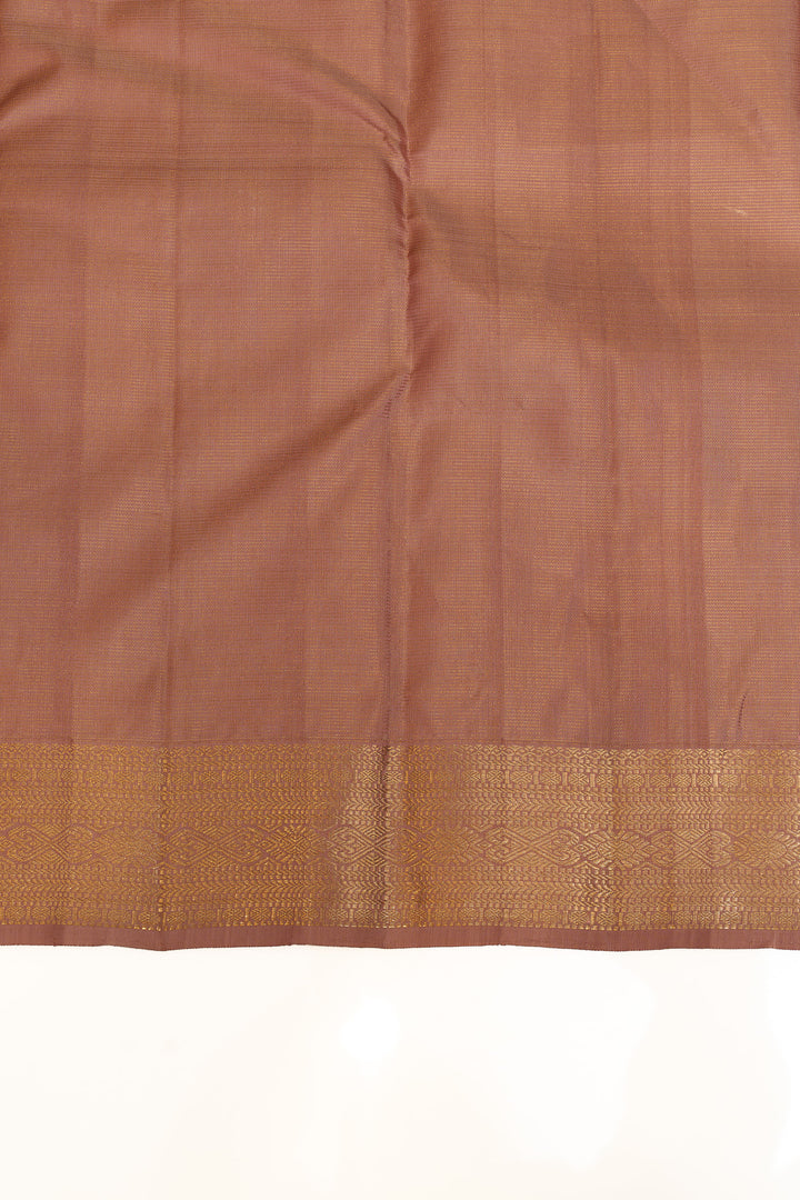 Pastel pink vairaoosi pure Kanchipuram silk saree