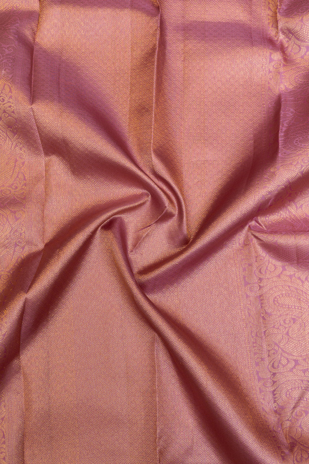 Periwinkle purple pure Kanchipuram silk saree
