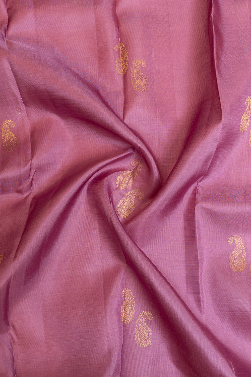 Periwinkle purple pure Kanchipuram silk saree