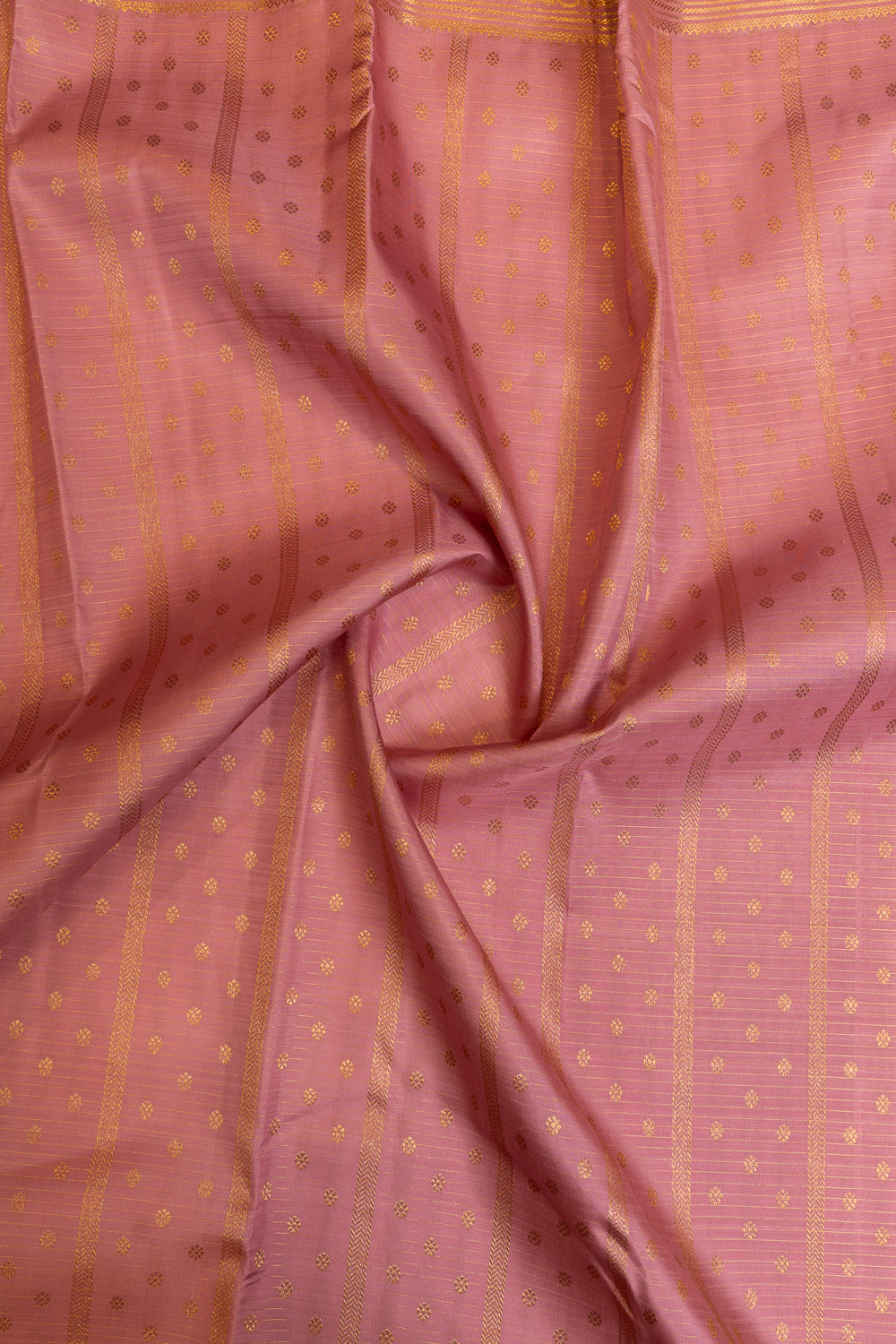 Pastel pink pure Kanchipuram silk saree