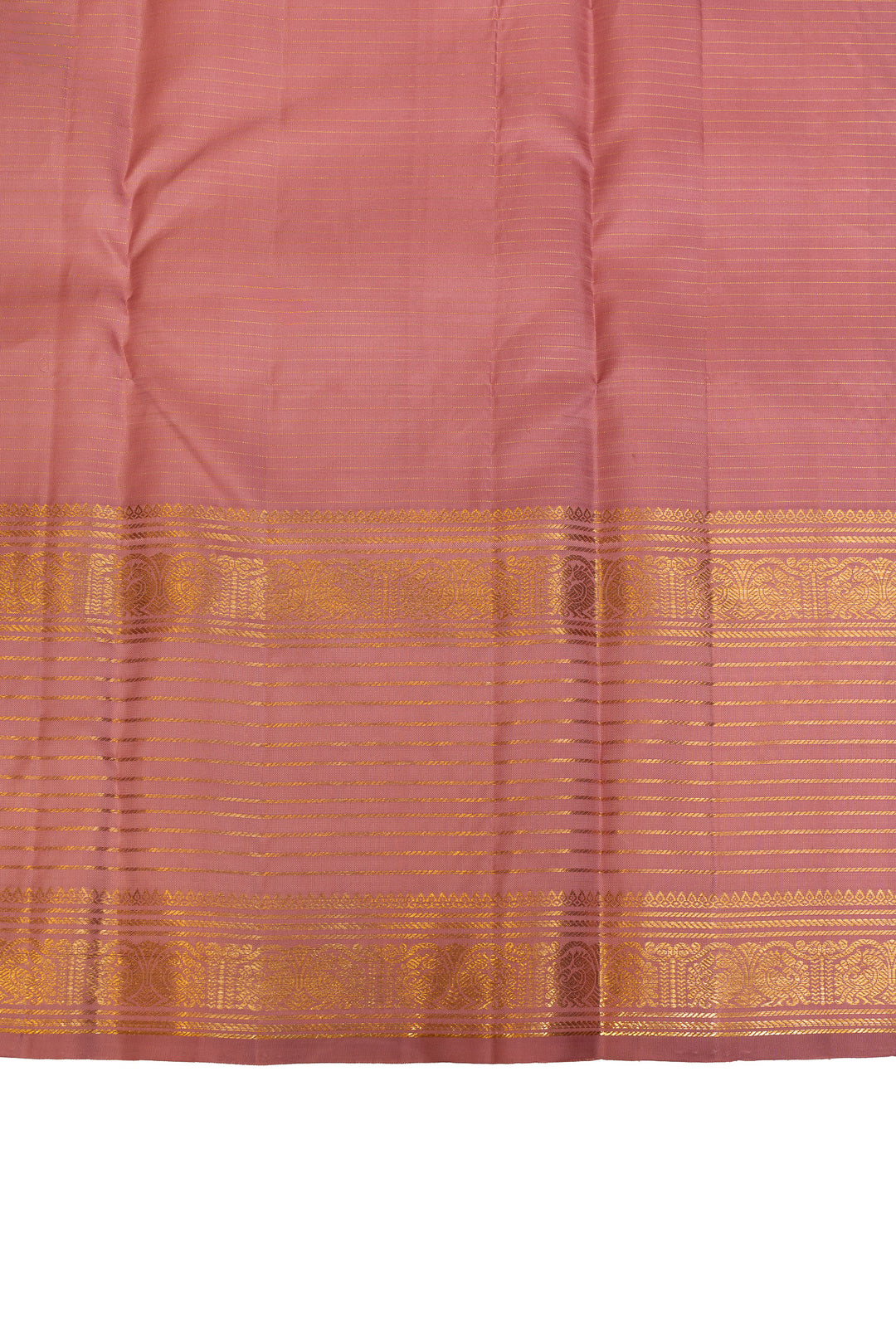 Pastel pink pure Kanchipuram silk saree