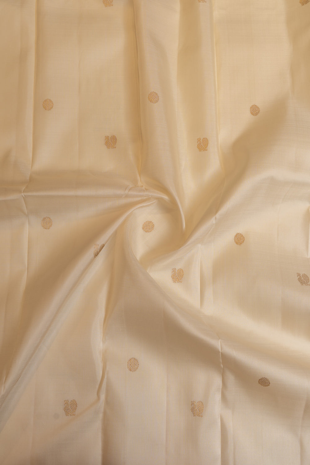 Pearl white and red traditional pure Kanchipuram  silk saree